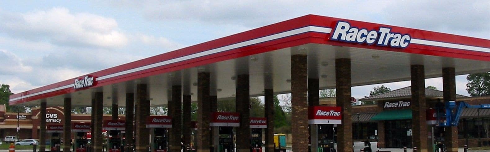 Gas station signage for Racetrac by Ortwein Sign