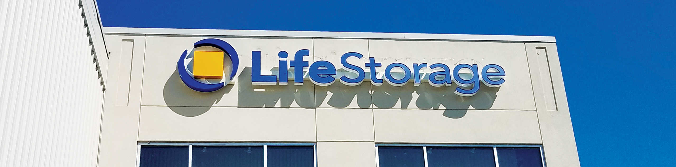Life Storage sign on the side of a building