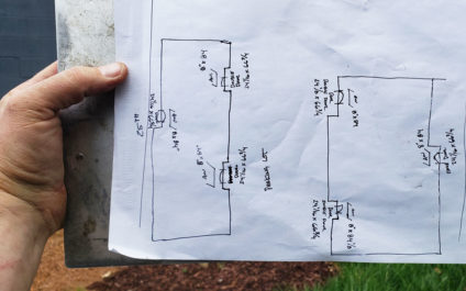 Hand-written sign survey notes from the field