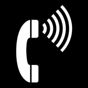 Accessibility Symbol Telephone with Volume Control