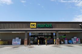 DG Market Channel Letters on the front of building