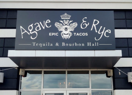 Agave & Rye business sign in Chattanooga, TN