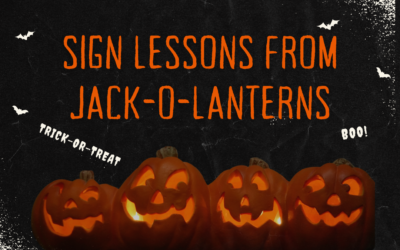 Sign Lessons from Jack-O-Lanterns