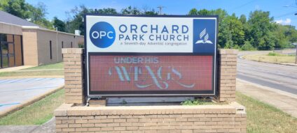 Orchard Park Church Sign