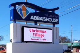 Abba's House digital monument sign in Hixson, TN