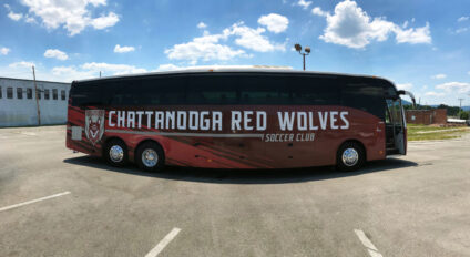 Chattanooga Red Wolves bus