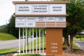 Monument sign for medical office in Dalton