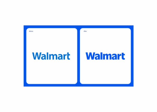 Walmart Logo Rebrand Comparison