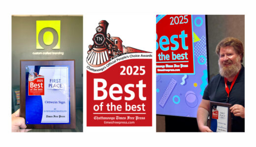 Ortwein Sign's recognized as the 2025 Best of the Best winner for Sign Printing / Manufacturing / Installation