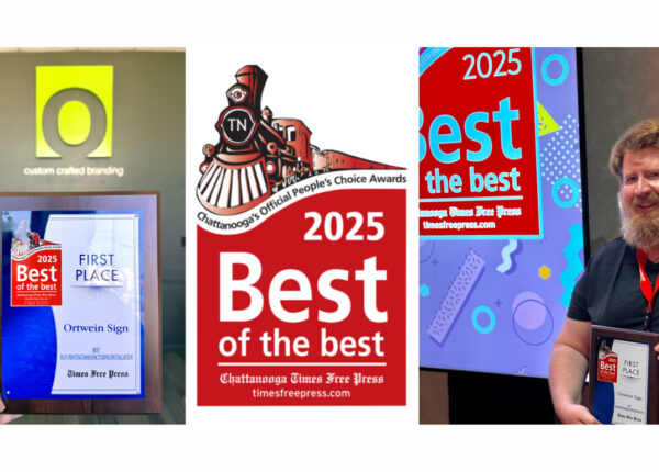 Ortwein Sign's recognized as the 2025 Best of the Best winner for Sign Printing / Manufacturing / Installation