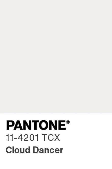 Pantone's 2026 Color of the Year: Cloud Dancer
