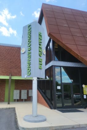 Custom fabricated signage by Ortwein Sign at the PIE Center in Cleveland, TN